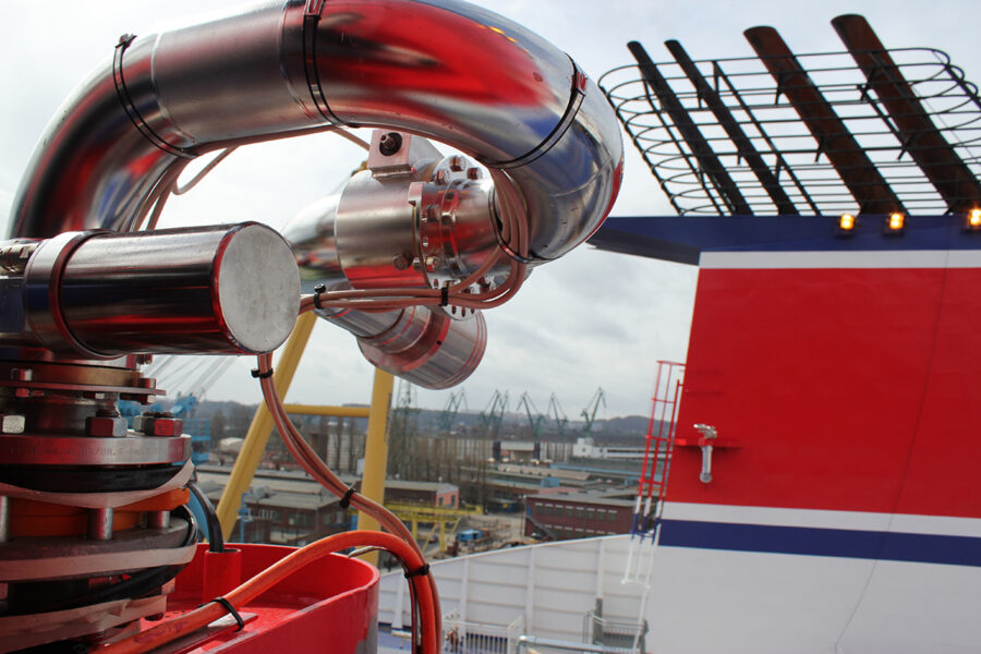 Ro-Ro Weather Deck Monitor Stena, Unifire Force 80 robotic nozzle